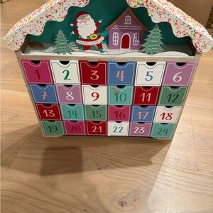 Colorful Wooden Advent Calendar